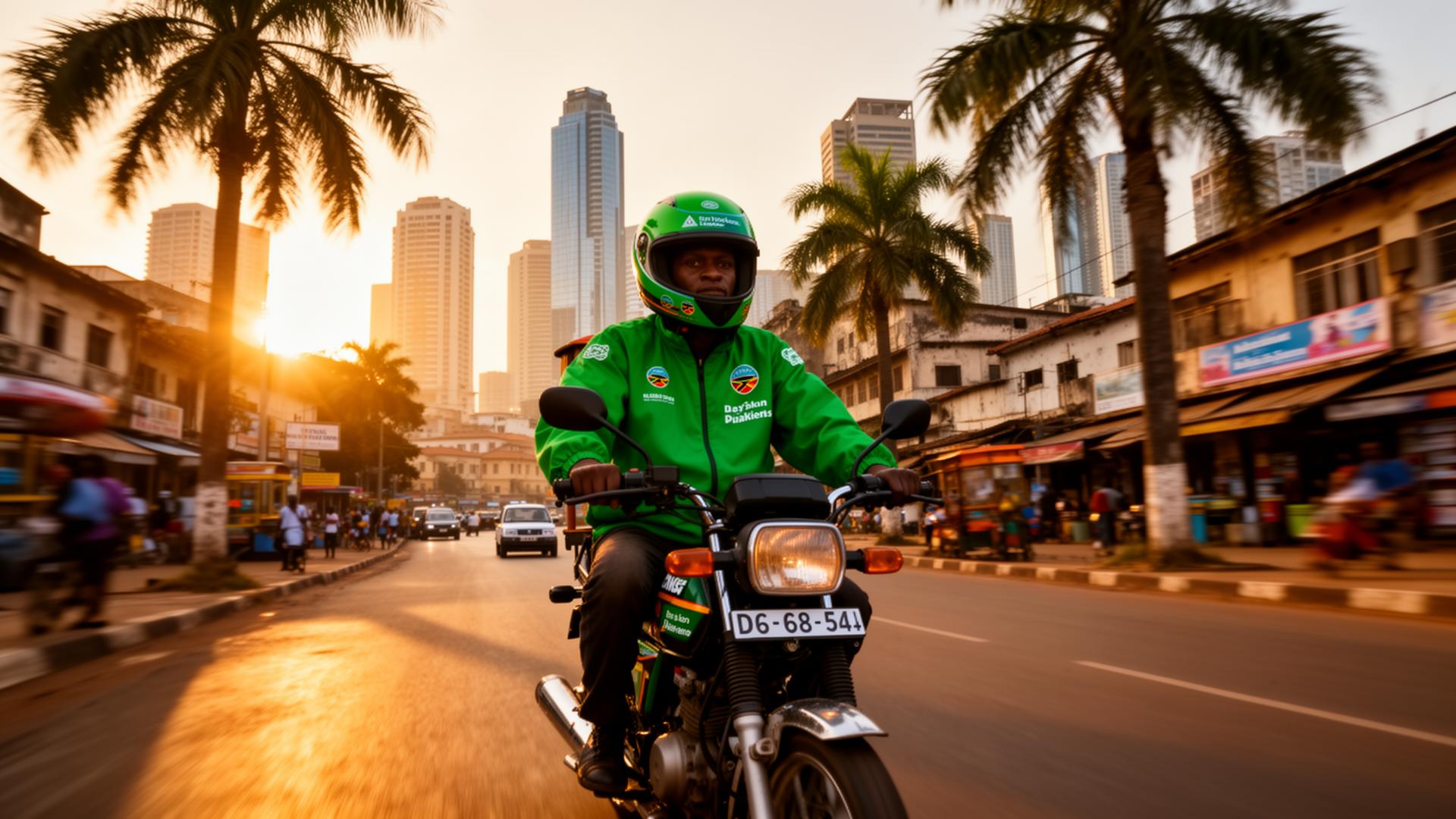 ChapDel bodaboda rider in Dar es Salaam